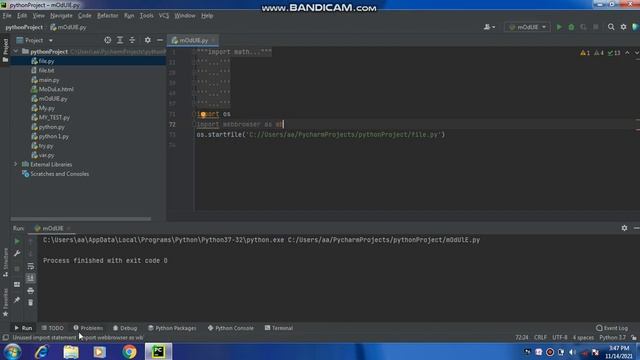 Python Module#7|Going to an other file (on web or apps)|Webbrowser and OS| Coding Only смотреть онлайн