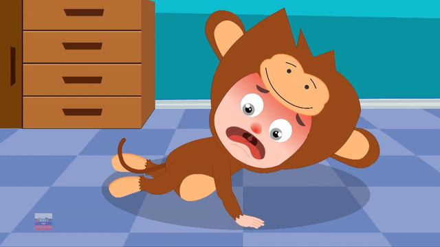 Пять маленьких обезьян подсчет чисел песня для детей от Schoolies смотреть онлайн