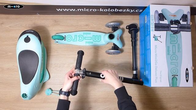 Unboxing - Dětská koloběžka / odrážedlo Micro Mini2go Deluxe Plus Mint смотреть онлайн