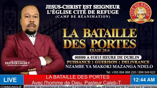 ??PRIÈRE POUR LA CROISSANCE SPIRITUELLE || Pasteur Caleb-T. || MARDI 31.10.2023 ?? смотреть онлайн