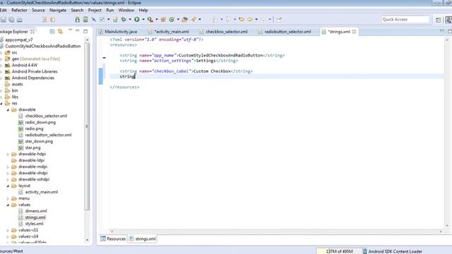 Custom Checkbox and Radio Button in android смотреть онлайн