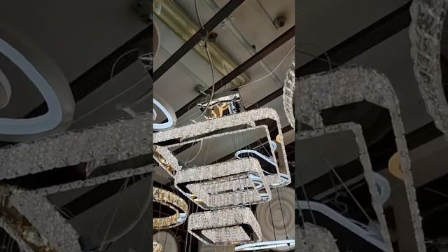 Хрустальная подвесная люстра квадраты смотреть онлайн