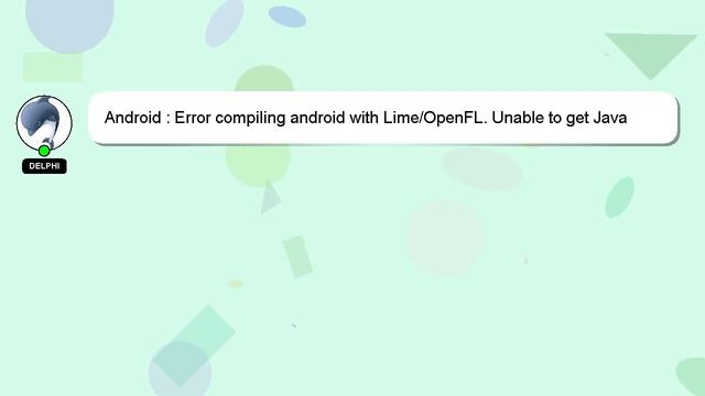 Android : Error compiling android with Lime/OpenFL. Unable to get Java version (Windows 10) смотреть онлайн