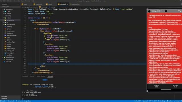 Simple Average App in React Native смотреть онлайн
