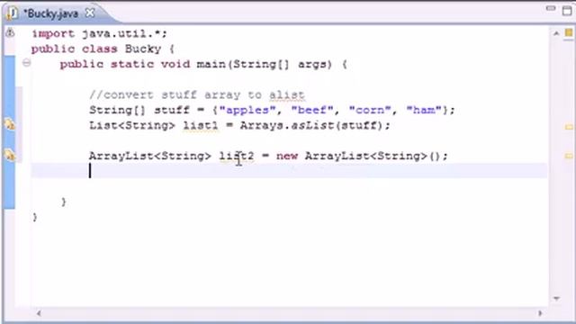 Intermediate Java Tutorial 12 addAll смотреть онлайн