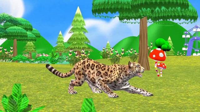 Learn Animals Finger Family Collection For Kids-Names and Sounds Cartoon Rhymes смотреть онлайн