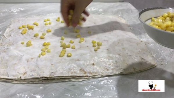 Yuxa salatı/ lavaş salatı/ yuxa salatı necə hazırlanır/ salat #recipe #tarif #short #shortvideo