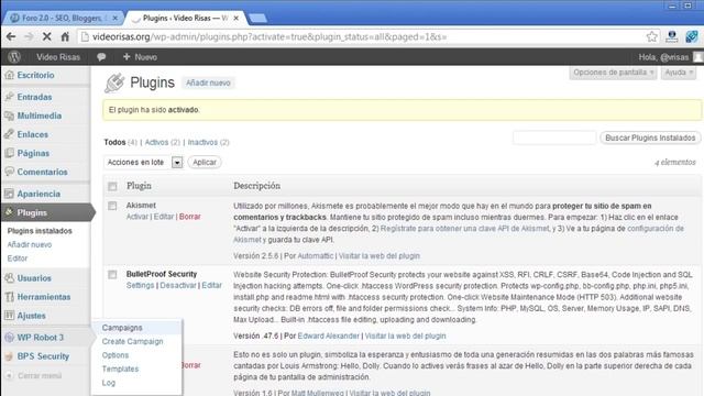 Como configurar WP-Robot (1º parte: Instalación del plugin) // www.foro20.com смотреть онлайн