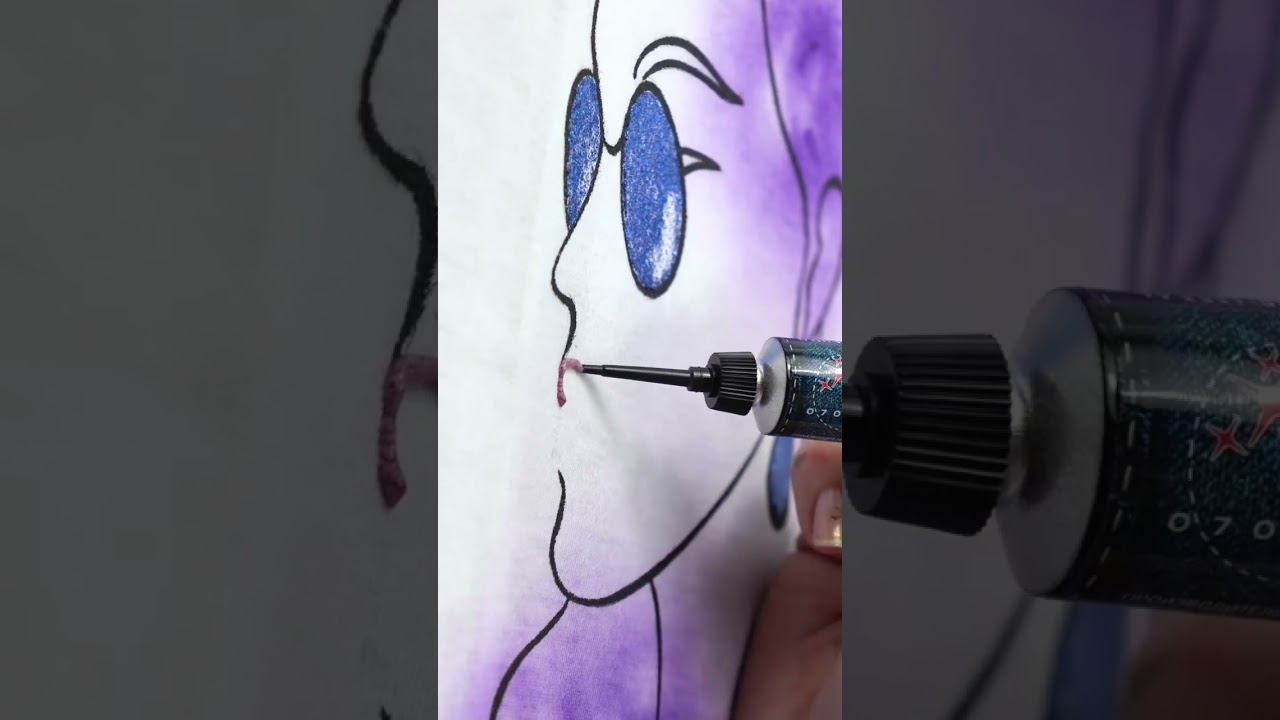 Наши новые глиттеры в действии! ✨ #таиркраски #diy #росписьодежды смотреть онлайн