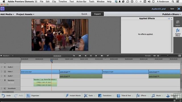 Adobe Premiere Elements 11 Tutorial | Adding Audio Effects смотреть онлайн