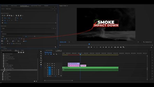 Smoke Text Effect Premiere Pro Tutorial ~ Free Preset смотреть онлайн