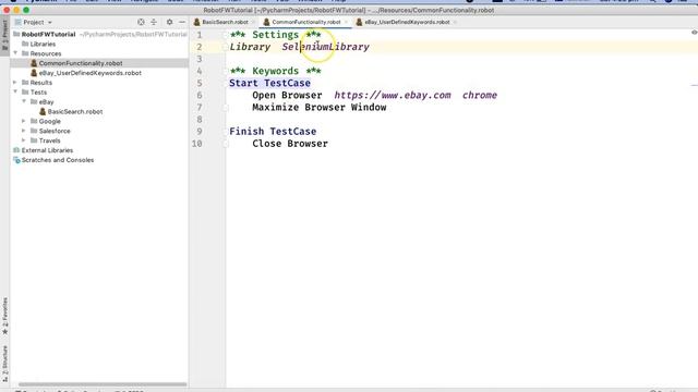 Robot Framework Tutorial #11 - Move User Defined Keywords to Resource File смотреть онлайн