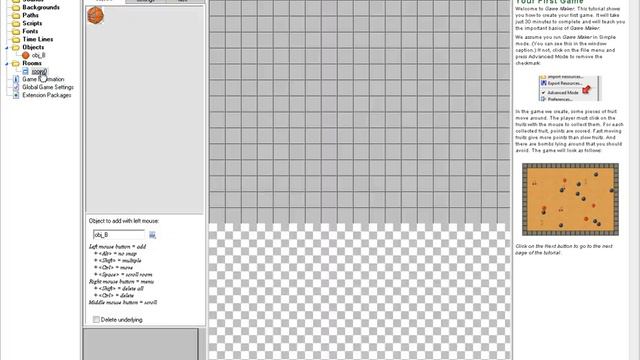 Как сделать игру в GameMaker 8.1 Часть-1 смотреть онлайн