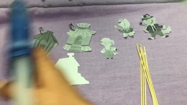 Make 3 Little Pigs Puppets I Activities for Children (We Play Shadow Game) смотреть онлайн