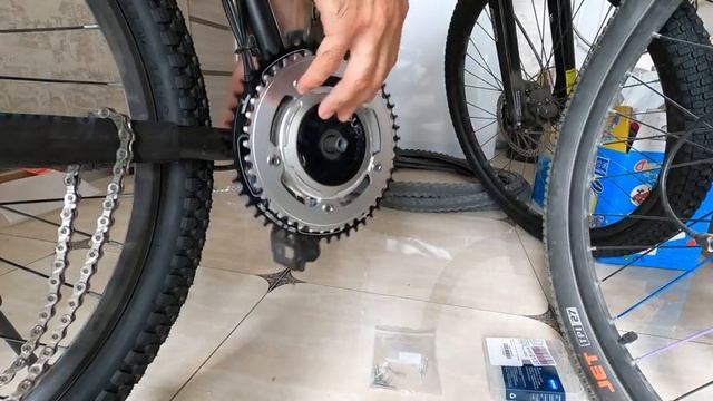 ? Как снять систему VeloUp ВелоАп, замена передней звезды, увеличение скорости электровелосипеда смотреть онлайн