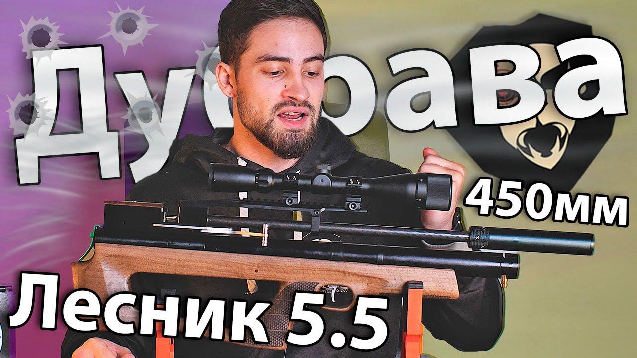 Дубрава Лесник V6 Bullpup 5.5 мм (450 мм, Орех) видео обзор
