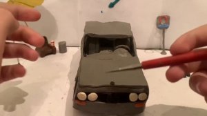 Слепил BMW M3 E30 по просьбе подписчика! Машина из пластилина!#изпластилина