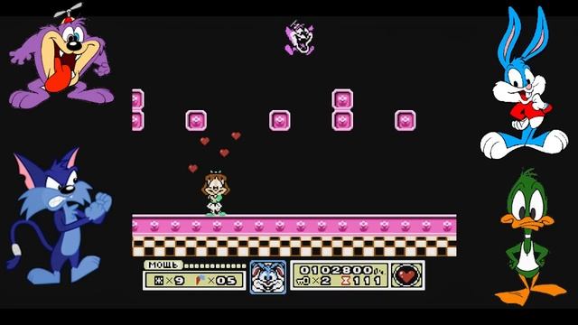 Tiny Toon Adventures Прохождение (NES Rus) смотреть онлайн