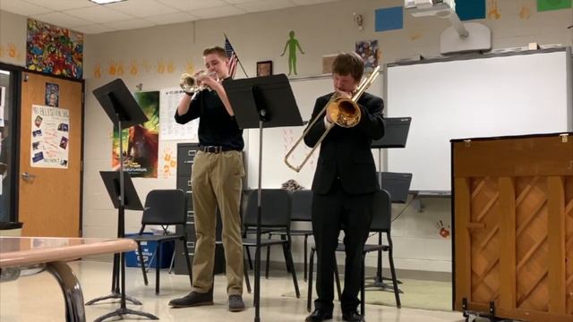 Duet No. 46 - Adam Wierenga, trumpet & Jason Walder, trombone (3/7/20) смотреть онлайн
