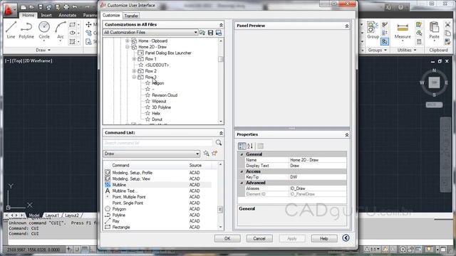 Aula 2.1- Opções de customização da interface - Curso Gratuito AutoCAD 2012 Avançado - CADguru смотреть онлайн