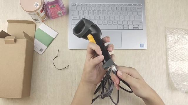 Handheld 2D Barcode reader scanner смотреть онлайн