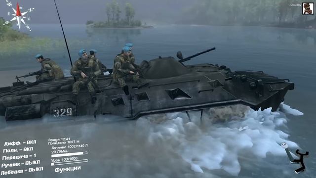 Моды в SpinTires 2014 | Брутальный БТР-80 (ГАЗ-5903) #81 смотреть онлайн