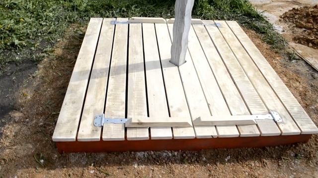 Песочница с раскладными лавочками. Песочница с раскладной крышкой. Своими руками. смотреть онлайн