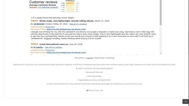 Antler Juno DLX 20″ Expandable Hardside Carry-On Spinner смотреть онлайн