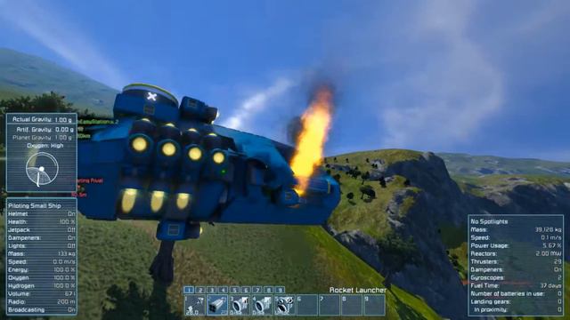 Space Engineers Ship Review - NCS Tomcat Standard Fighter смотреть онлайн