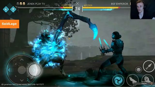 Jenek бомбит на стриме №2 | SHADOW FIGHT ARENA смотреть онлайн