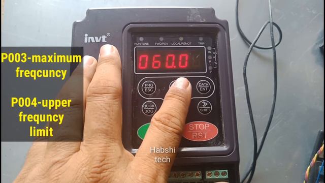 How to set Invt chf 100a frequency / invt chf 100a series ki frequency kese set kare?? смотреть онлайн