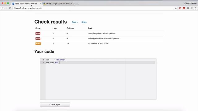 [Final]50.- Curso Python - pep8 смотреть онлайн