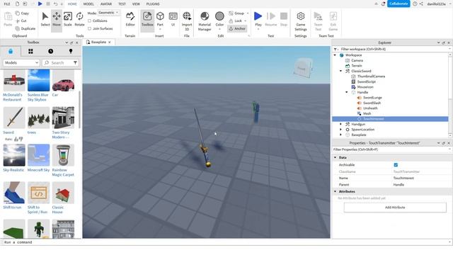 Как настроить оружие в Roblox Studio смотреть онлайн
