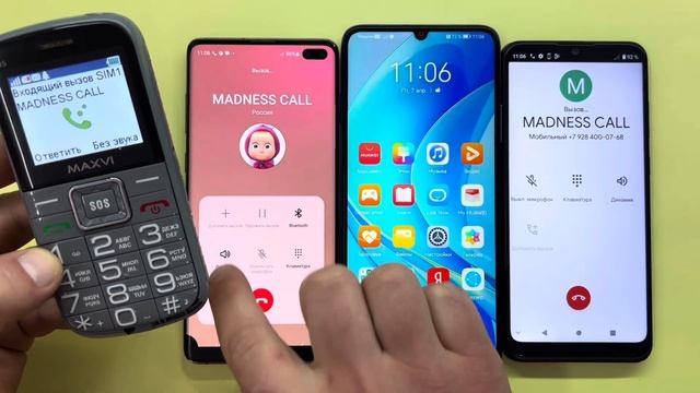 Incoming and Outgoing Madness Calls ZTE Blade A51 Lite, HUAWEI nova Y70, Samsung Galaxy S10+, MAXVI смотреть онлайн