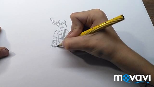 Как нарисовать черепашку ниндзя Леонарда смотреть онлайн