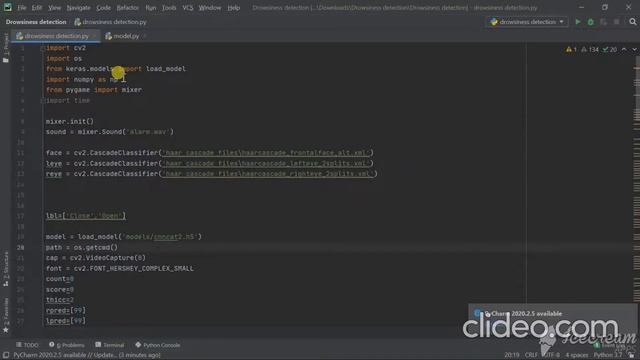 Major project on driver drowsiness detection system using python. смотреть онлайн