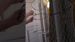 сборка рыболовного садка,посадка на кольца,обвязка,пояснения
