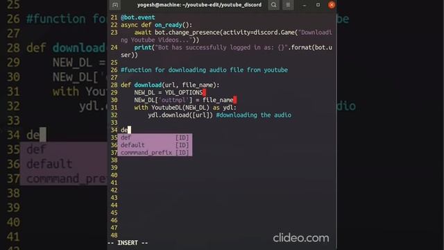 Youtube to Discord Bot | Downloading Youtube Videos | Youtube Bot смотреть онлайн