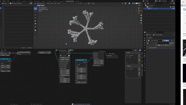 LIVENODING Random Mandrake Looking Creature Using Geometry Nodes смотреть онлайн