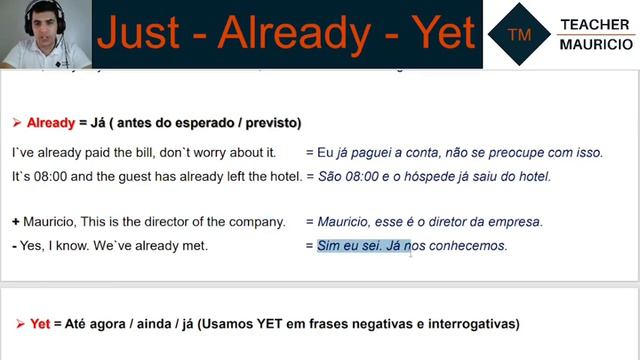 Quando utilizar Just - Already - Yet (Inglês intermediário) смотреть онлайн