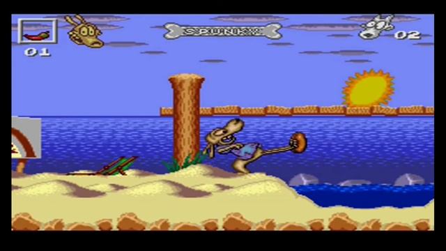 Обзор игры Rocko's Modern life: Spunky's dangerous day! смотреть онлайн