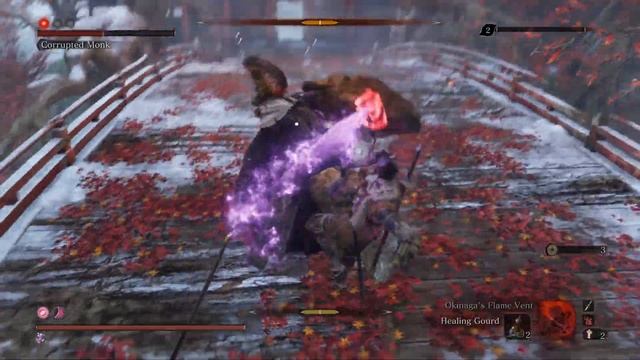 Sekiro True corrupted monk ng++ Force noob to git gud смотреть онлайн