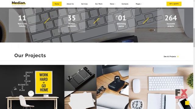 Median - Advertising Agency HTML5 Website Template TMT Kent Hannibal смотреть онлайн