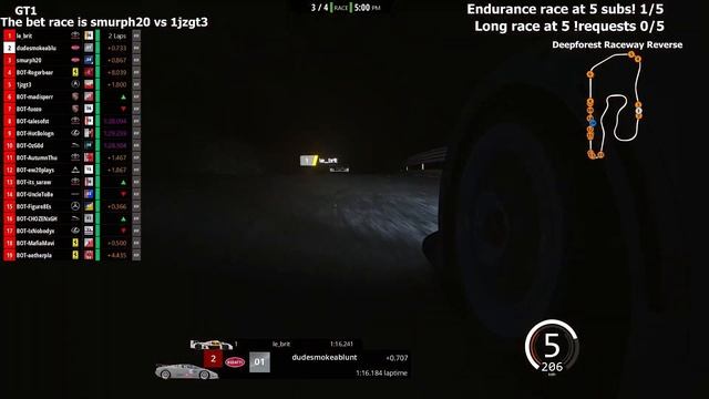 AI RACING - GT1 race at Deepforest смотреть онлайн