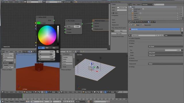 Blender 2.79 Tutorial - Cycles #2 - Material Einführung - Anfänger deutsch смотреть онлайн