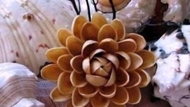Как сделать цветы из фисташек. смотреть онлайн