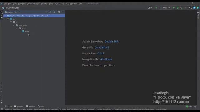 Основы Java: структура проекта в IntelliJ IDEA - продолжение (2021) смотреть онлайн