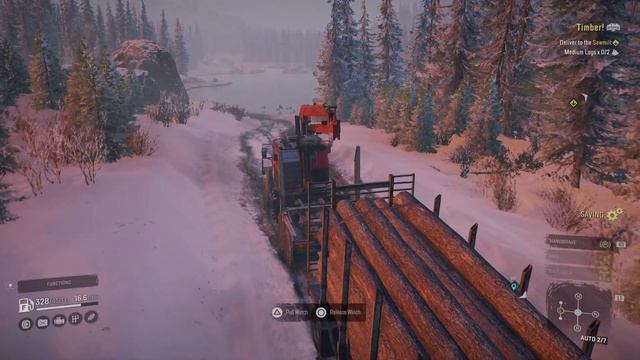SnowRunner - Phase 3 - LOGGING! Alaska - Timber! mission смотреть онлайн