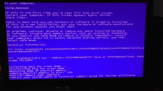 BSOD Blue Screen of Death Windows 7 thanks 2 Hitachi 31dec15 422p смотреть онлайн