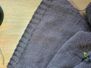 Ложная резинка обратными рядами